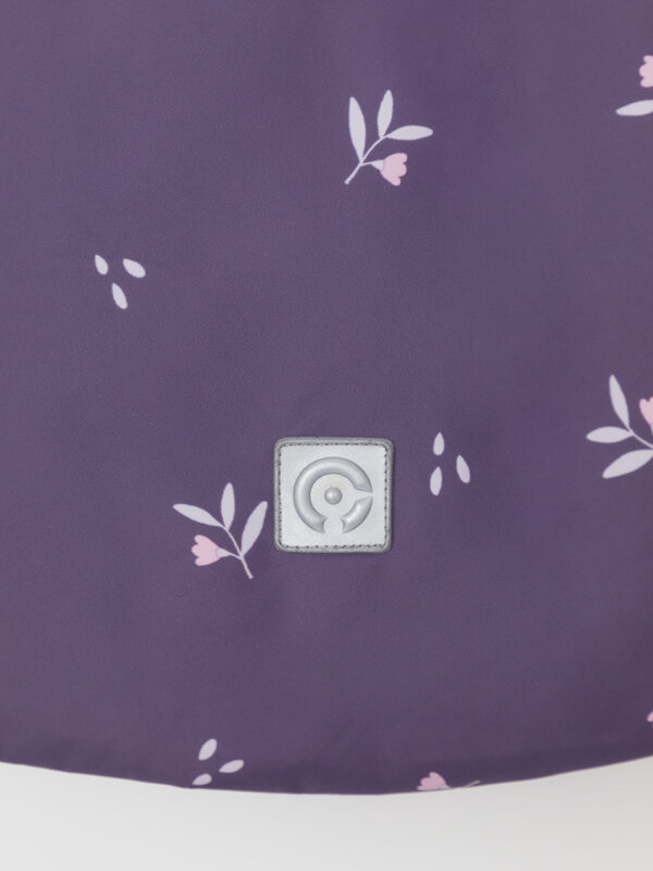 CROCKID Куртка 542259 ВК 38119/н/1 ГР темный баклажан, мини цветы