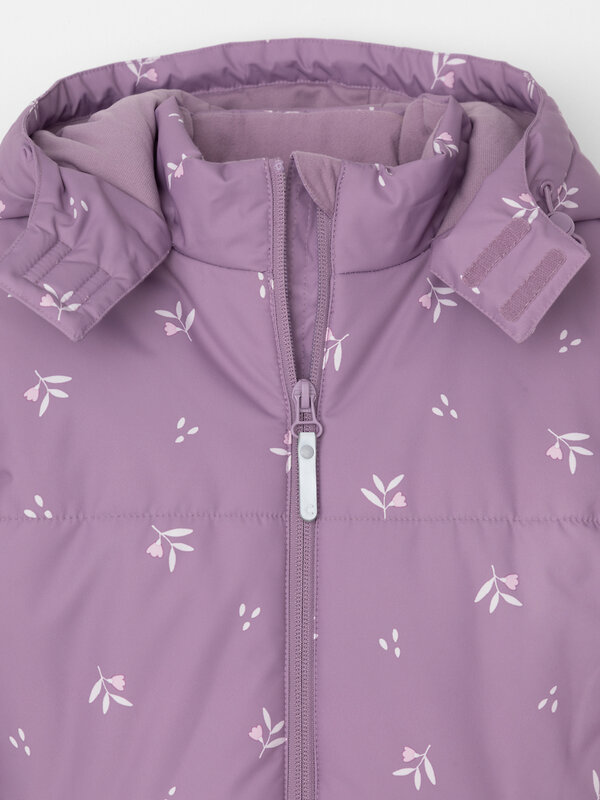 CROCKID Куртка 542260 ВК 38119/н/2 ГР насыщенный виноград, мини цветы