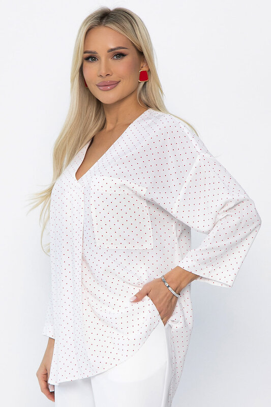 LT Collection Блуза 544772 Б13776-16М белый