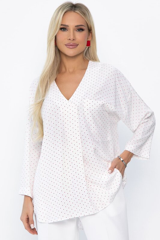 LT Collection Блуза 544772 Б13776-16М белый