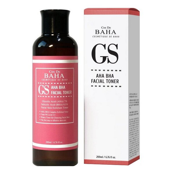 Cos De BAHA Тонер-эксфолиант с кислотами для проблемной кожи / GS AHA/BHA GS Toner, 200 мл 545701 22456 