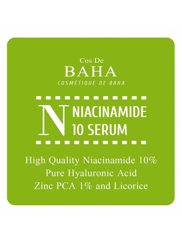 Cos De BAHA Противовоспалительная сыворотка для жирной кожи / Niacinamide 10 Serum Sample (N), 1,5 мл 545723 27889 