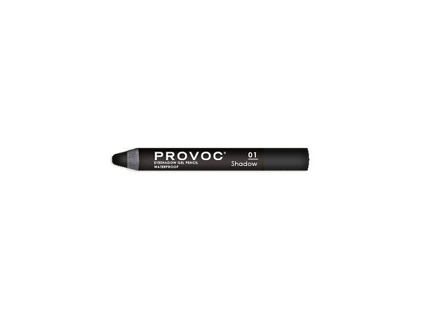 Provoc Тени-карандаш водостойкие, №01 / Eyeshadow Gel Pencil, черный матовый 545863 10373 