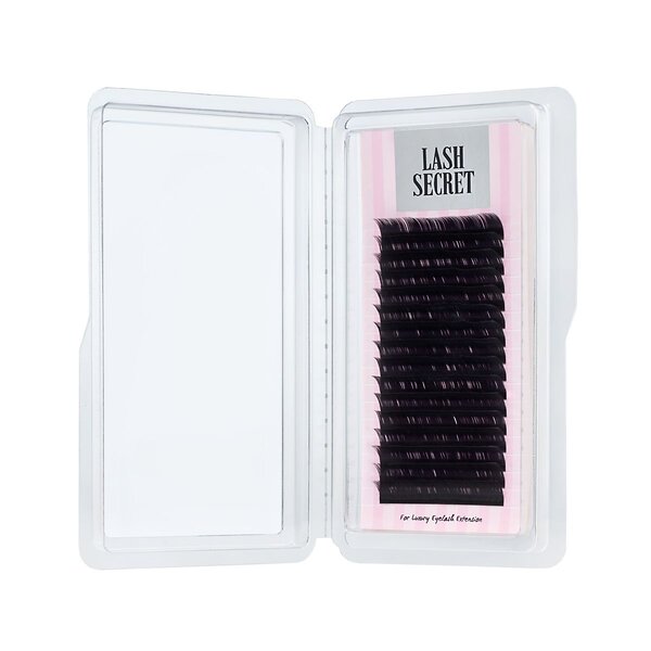 Lash Secret Ресницы для наращивания, одна длина, 16 линий, C, 0.10 мм, чёрный 545866 10524 