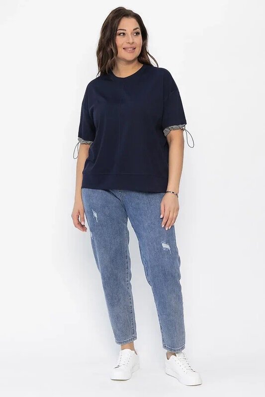 LT Collection Блуза 546036 Б13941-1М темно-синий