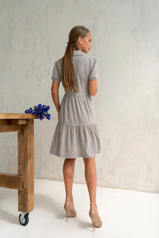 Open-style Платье 546242 5350 бирюзовый/серый