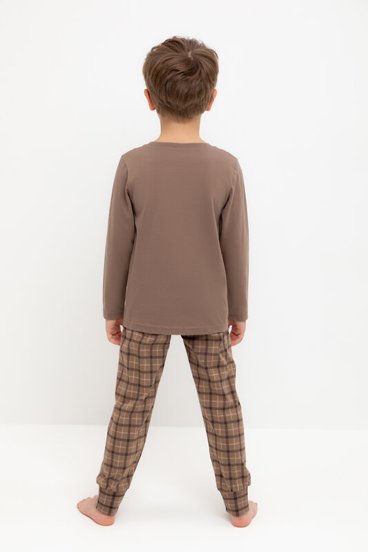 CROCKID Пижама 547465 К 1606 сосновая кора, праздничная клетка