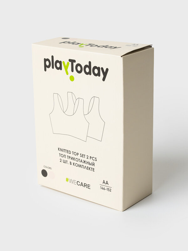 PLAYTODAY Топ 547867 22527319 черный,светло-бежевый
