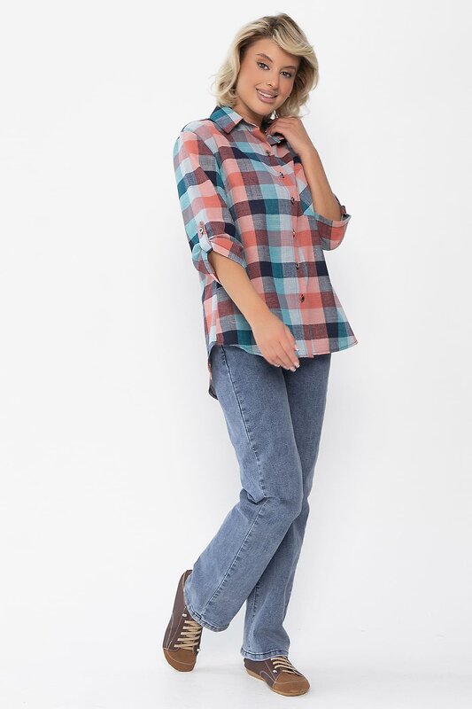 LT Collection Рубашка 548374 Б14038-18М мультиколор