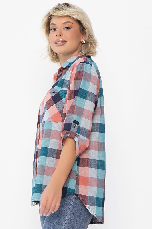LT Collection Рубашка 548374 Б14038-18М мультиколор