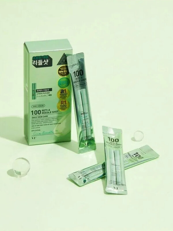 VT Cosmetics Антивозрастная бустер-сыворотка для лица с микроиглами и ретинолом / Reti-A Reedle Shot 100 Stick, 10 x 2 мл 548804 27945 