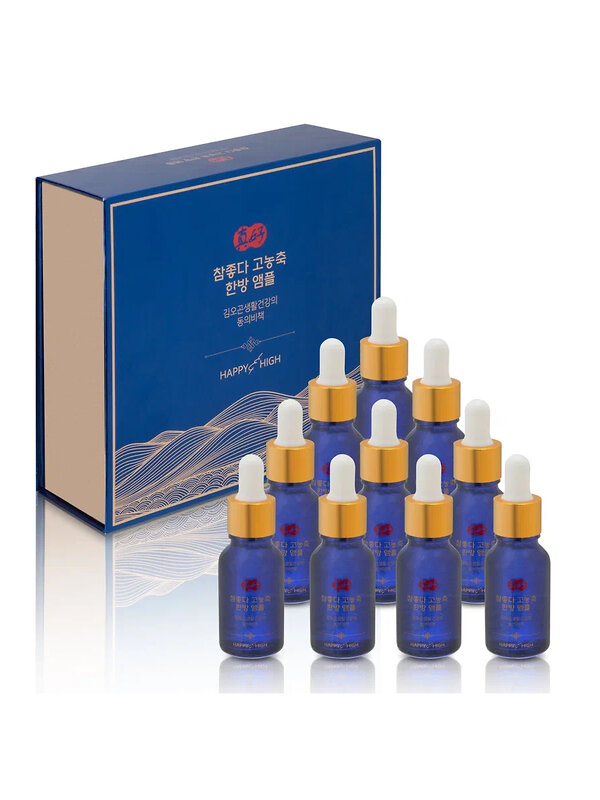 HAPPY HIGH Набор высококонцентрированных сывороток для лица с восточными травами / Highly Concentrated Oriental Herbs Ampoule, 15 мл x 10 548902 27944 