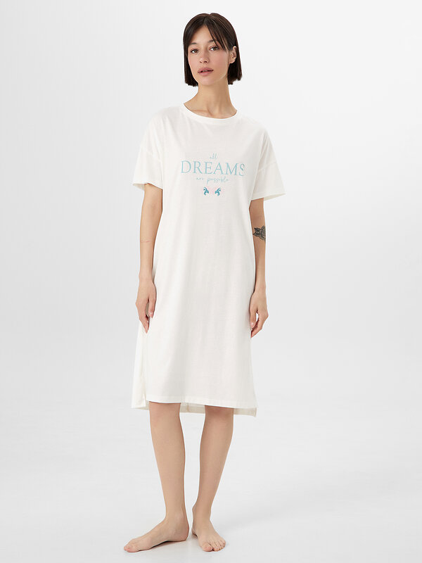 MARK FORMELLE Сорочка 549782 572310 св.молочный +печать