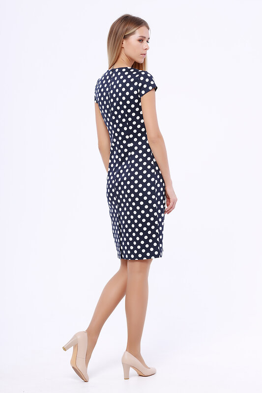 VISERDI Платье 88675 2739-гтсс 459690 Синий/горох