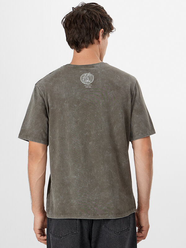 MARK FORMELLE Футболка 550930 111931 ACID WASH т.оливковый +печать