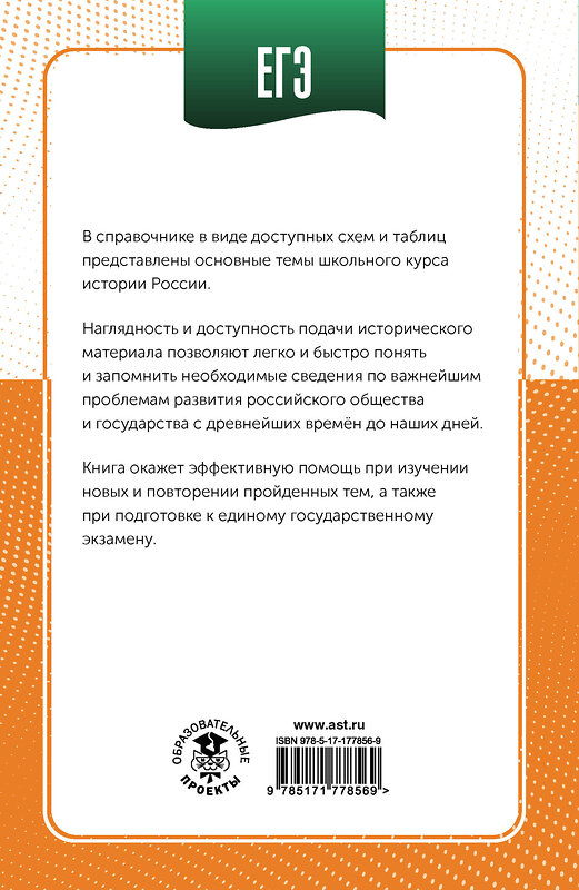 АСТ Баранов П.А. "ЕГЭ. История в инфографике" 551302 978-5-17-177856-9 