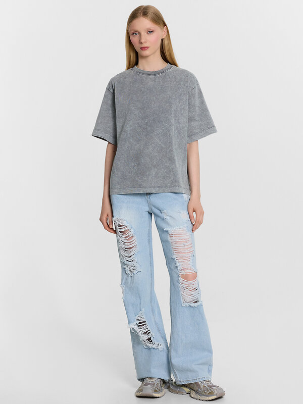 MARK FORMELLE Футболка 551417 112950 ACID WASH серый дым