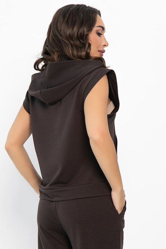 LT Collection Жилет 552244 Б14141-25М горький шоколад