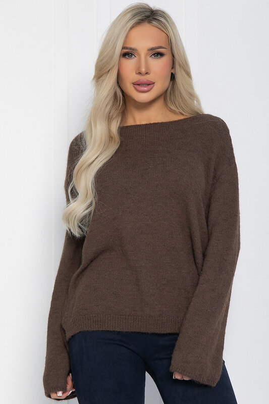 LT Collection Джемпер 552250 Б14170-5М коричневый
