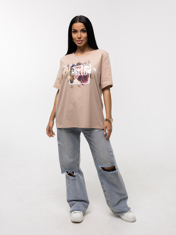 Текс-плюс Футболка 553001 НФ-00156193 Бежевый