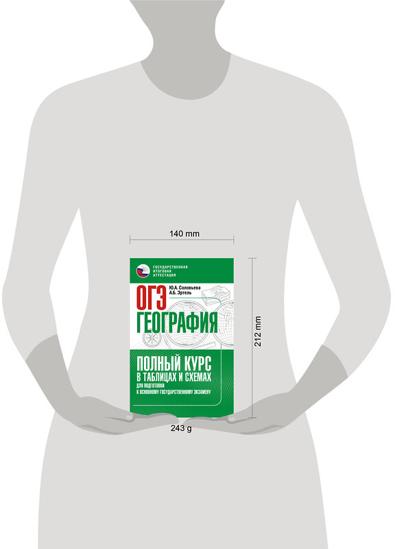 АСТ Ю. А. Соловьева, А. Б. Эртель "ОГЭ. География. Полный курс в таблицах и схемах для подготовки к ОГЭ" 555349 978-5-17-178069-2 