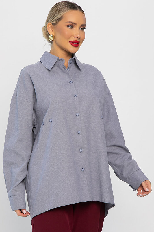 LT Collection Рубашка 555965 Б14193-5М Серый