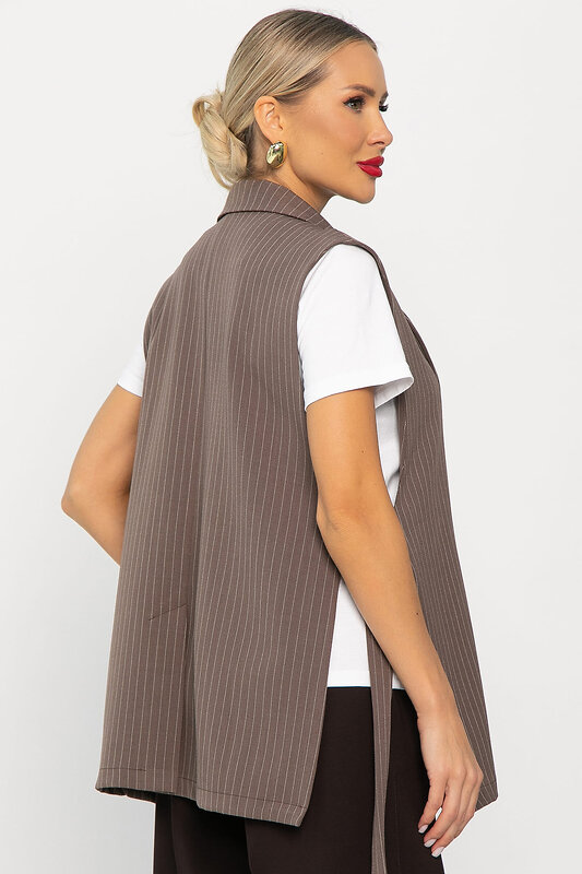 LT Collection Жилет 555970 Б14214-4М коричневый