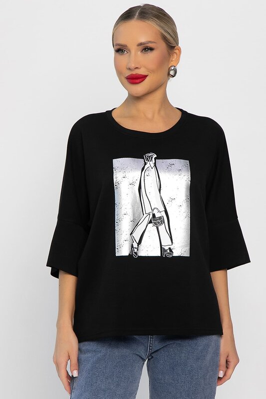 LT Collection Блуза 555971 Б14202-20М черный