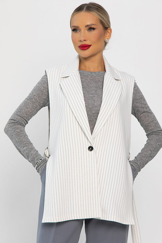 LT Collection Жилет 555972 Б14212-4М белый