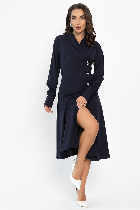 LT Collection Платье 555975 П14216-5М темно-синий