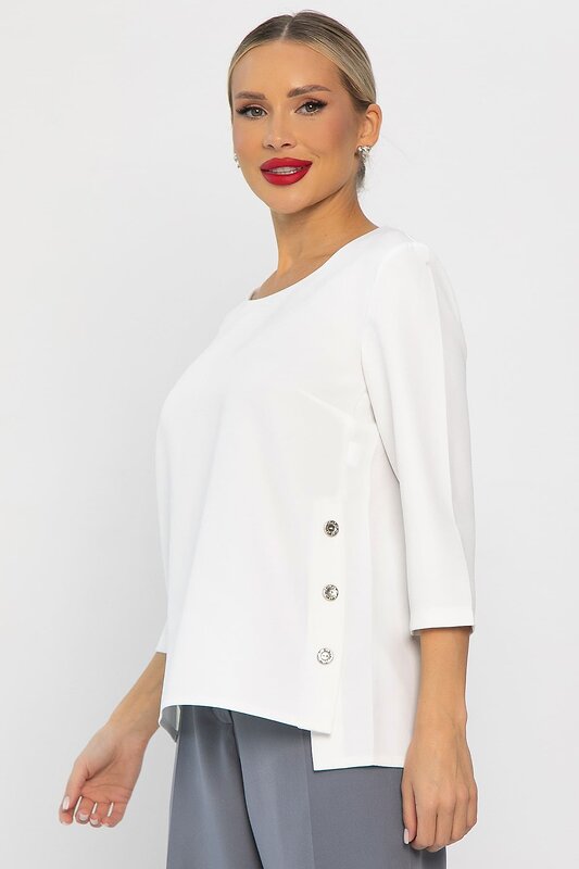 LT Collection Блуза 555977 Б14217-48М белый