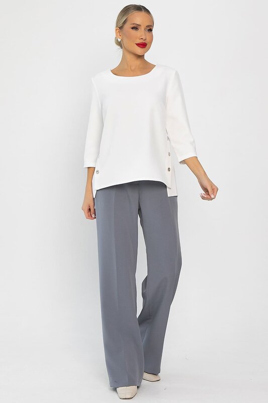 LT Collection Блуза 555977 Б14217-48М белый