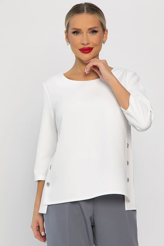 LT Collection Блуза 555977 Б14217-48М белый