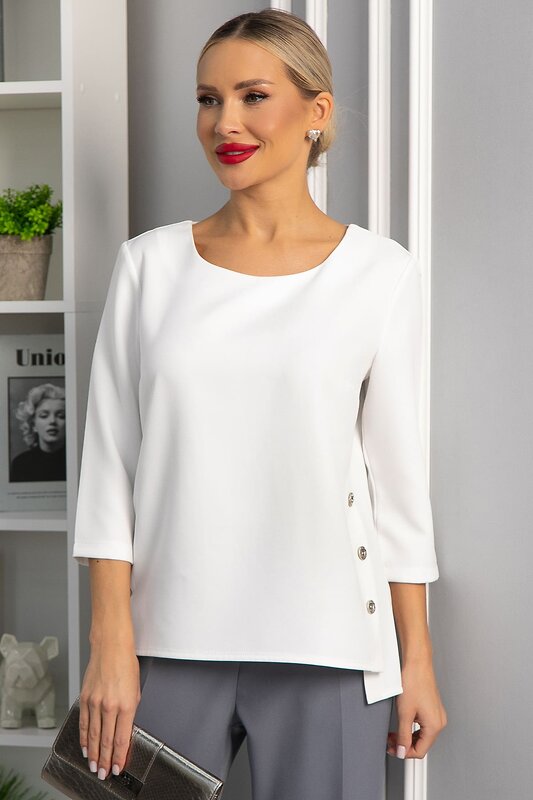 LT Collection Блуза 555977 Б14217-48М белый