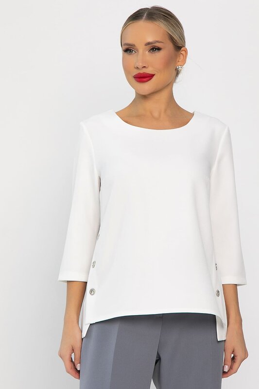 LT Collection Блуза 555977 Б14217-48М белый