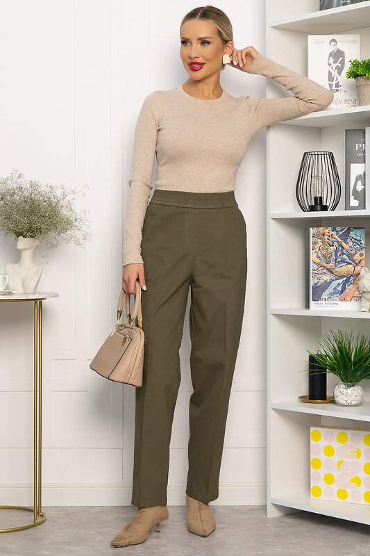 LT Collection Брюки 555982 Б14260-18М зеленый
