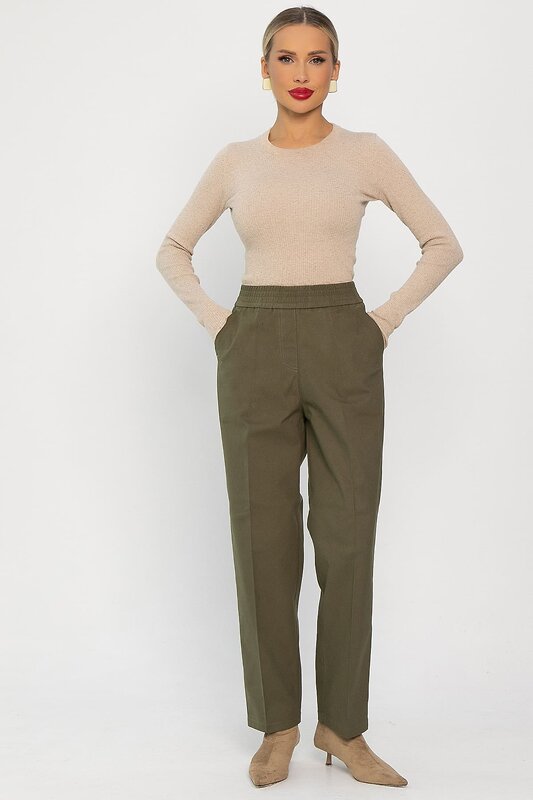 LT Collection Брюки 555982 Б14260-18М зеленый