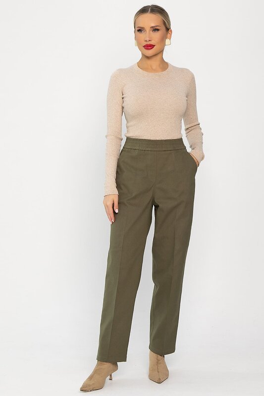 LT Collection Брюки 555982 Б14260-18М зеленый