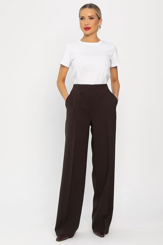 LT Collection Брюки 555983 Б14261-18М Темно-коричневый