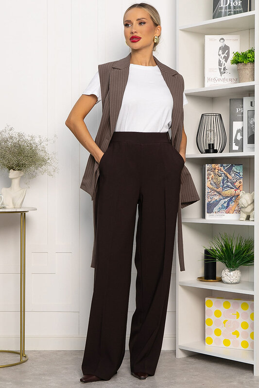 LT Collection Брюки 555983 Б14261-18М Темно-коричневый