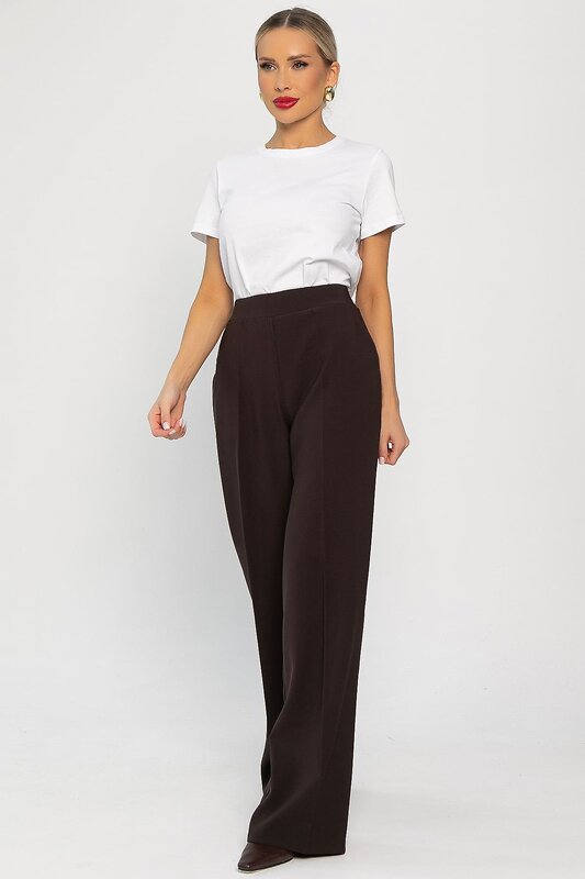 LT Collection Брюки 555983 Б14261-18М Темно-коричневый