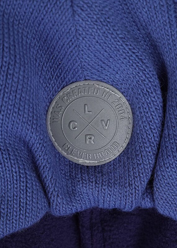 CLEVER Шапка 556007 453834ап флис св.джинсовый
