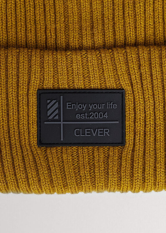 CLEVER Шапка 556076 413266аш флис горчичный