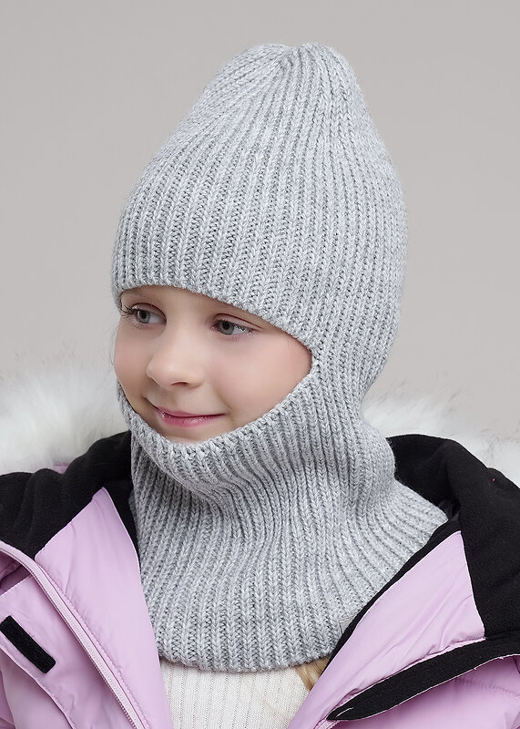 CLEVER Шапка 556086 454505ап меланж св.серый