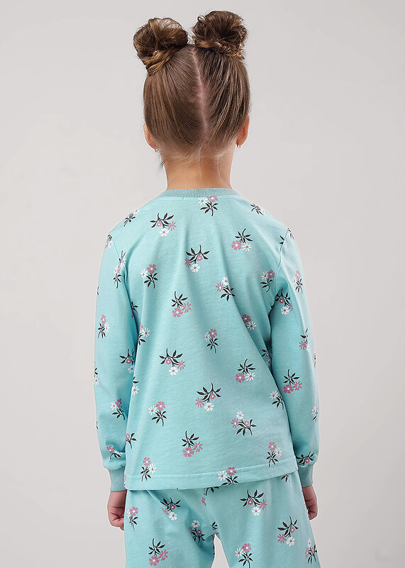 CLEVER Пижама 556159 903611кдн св.бирюзовый/т.коричневый