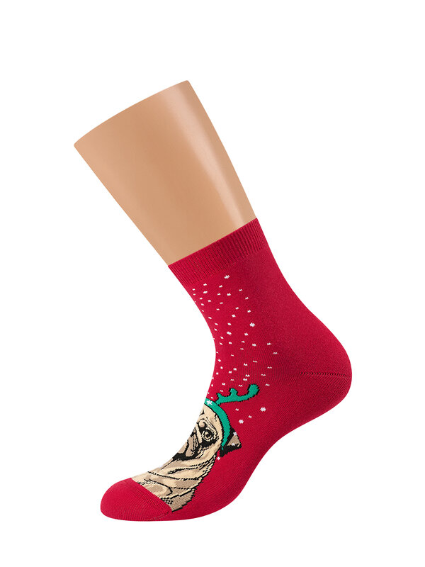 Minimi Носки 556490 MINI INVERNO 3300-9 (собаки) Rosso (Красный)