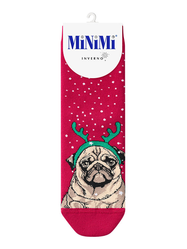 Minimi Носки 556490 MINI INVERNO 3300-9 (собаки) Rosso (Красный)
