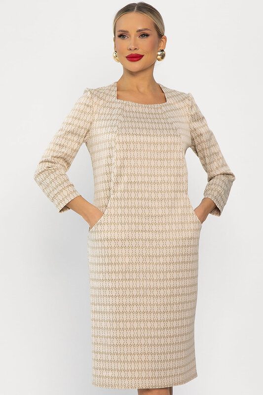 LT Collection Платье 556540 П13744-19М Бежевый