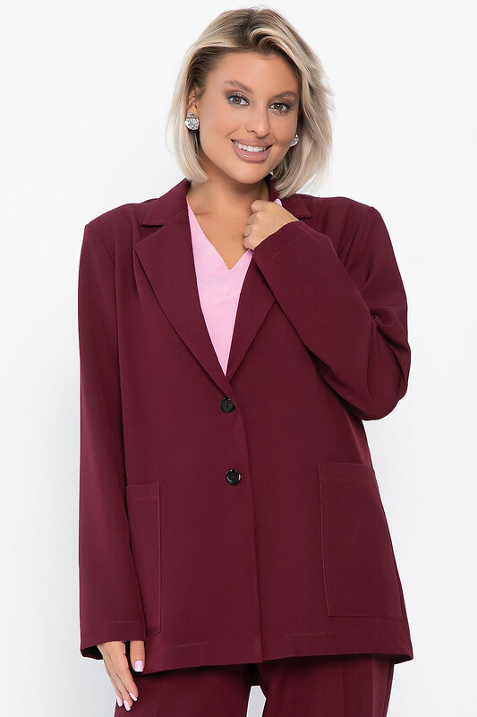 LT Collection Жакет 556544 Б14112-34М Бордовый