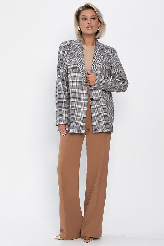 LT Collection Жакет 556546 Б14110-33М Серо-бежевый